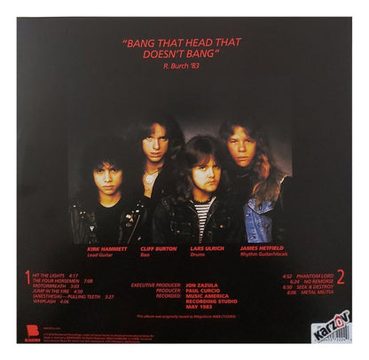 Metallica Kill 'Em All Lp Vinyl Red Rojo