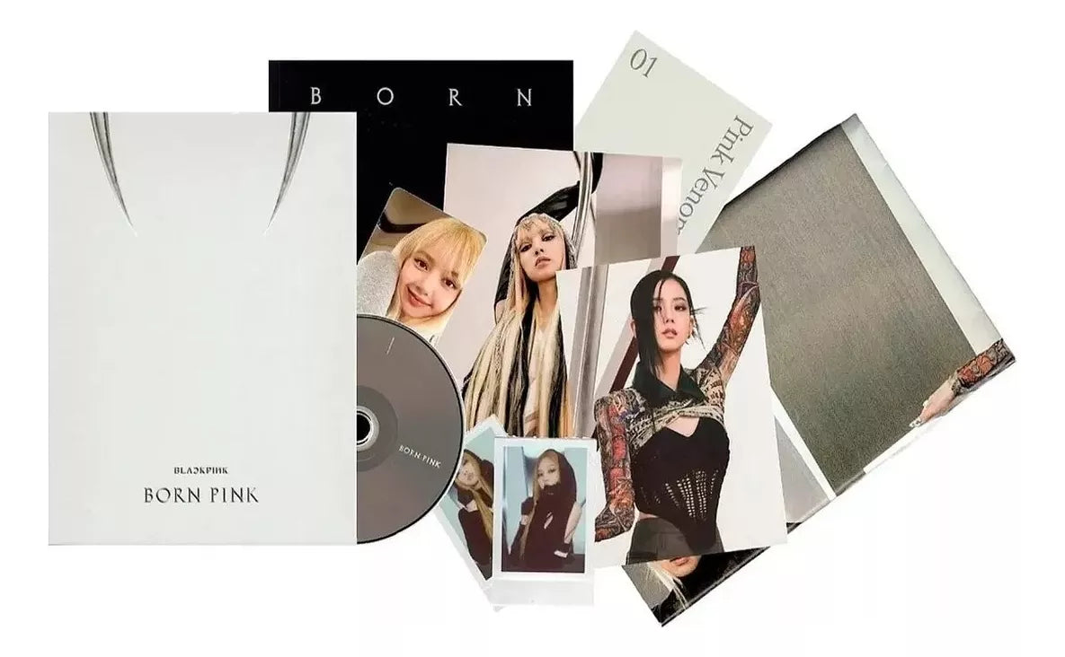 Blackpink Born Pink Album Deluxe Photobook Version Grey