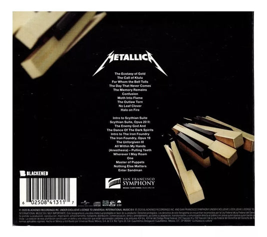 Metallica S&m2 Doble Disco 2 Discos Cds