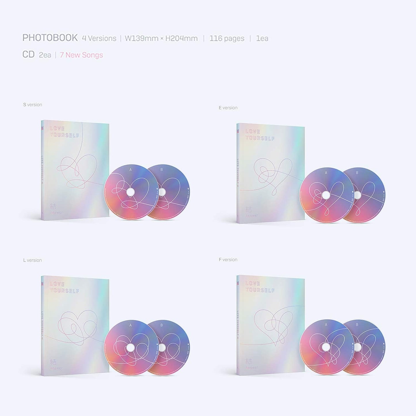 Love Yourself Answer Bts Disco Cd Versión E