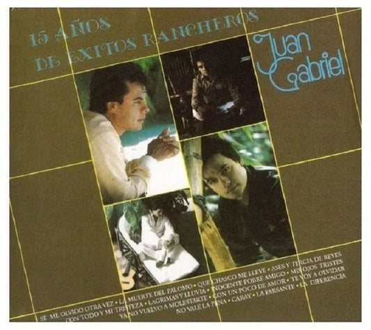 Juan Gabriel 15 Años De Exitos Rancheros Disco Cd