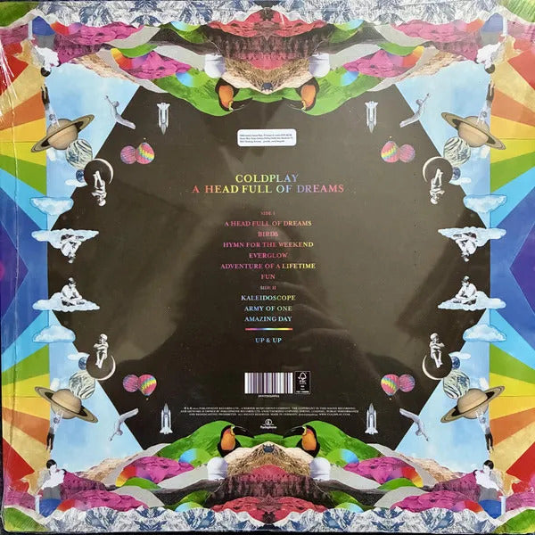Coldplay A Head Full Of Dreams Clear Ecorecord Lp Vinyl