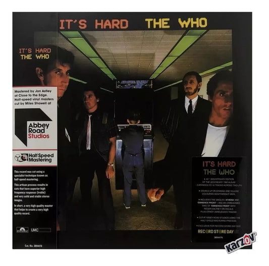 The Who It Hard 40th Aniversary Rsd 2022 Orange & Yellow 2 Lp Vinyl