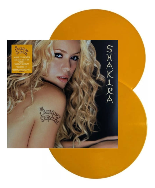 Shakira Servicio De Lavanderia Amarillo Yellow 2 Lp Vinyl
