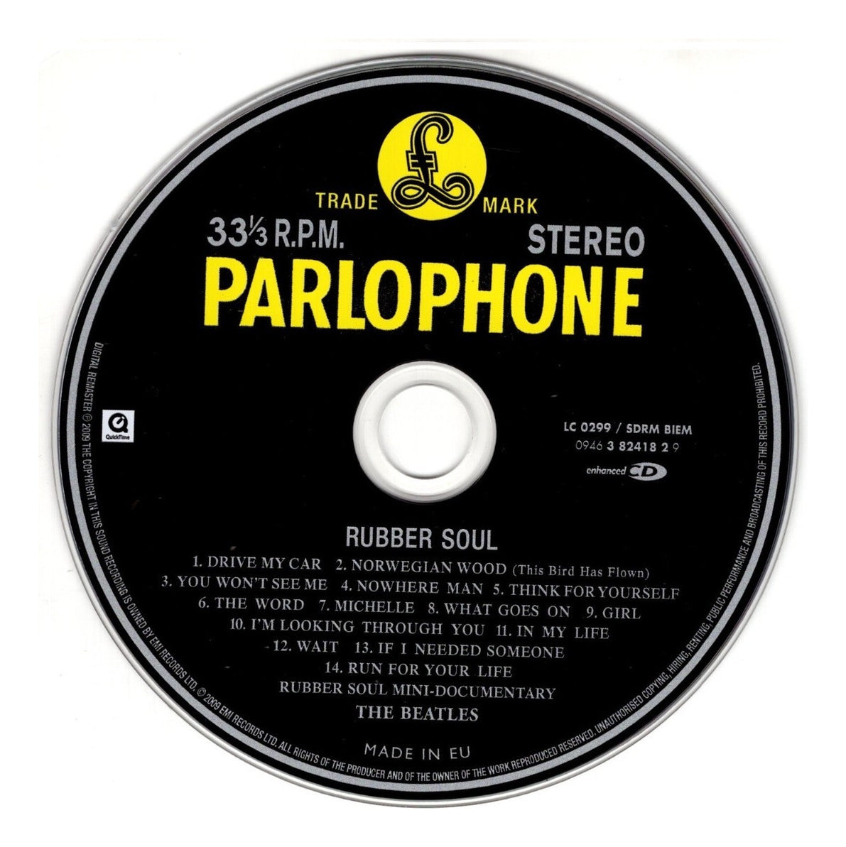 The Beatles Rubber Soul Disco Cd / 14 Canciones