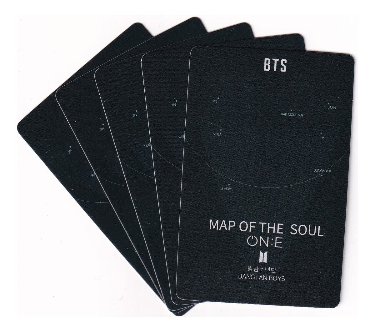 Bts Photocard Tarjetas Lomo Card [ Version A Elegir ] Black / 54 pcs / Map Of The Soul One