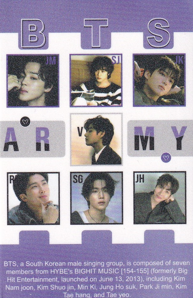 Bts Photocard Tarjetas Lomo Card [ Version A Elegir ] Purple / 55 pcs / Army