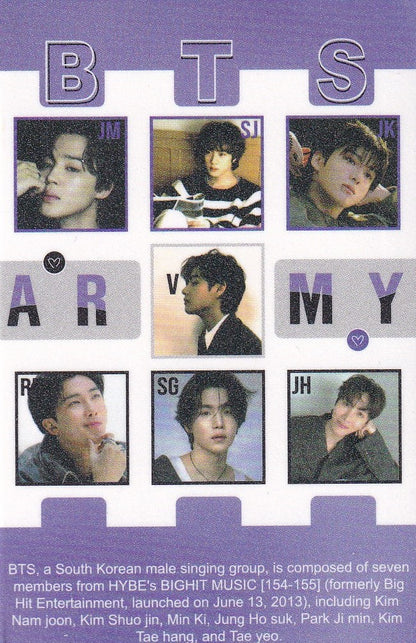 Bts Photocard Tarjetas Lomo Card [ Version A Elegir ] Purple / 55 pcs / Army