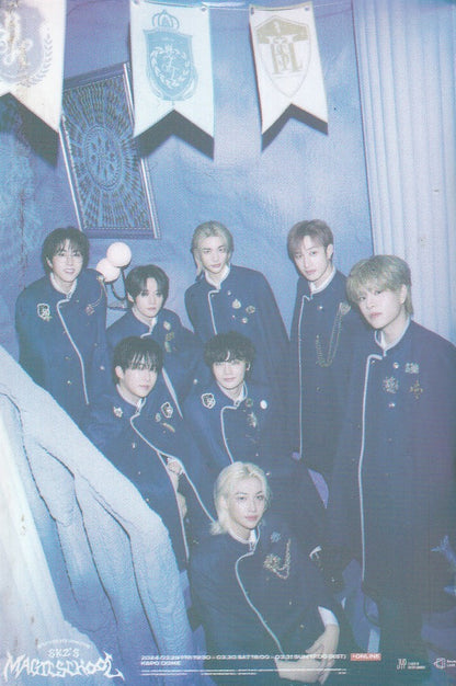 Stray Kids Photocard Tarjetas Lomo Card [ Version A Elegir ] - Purple / 55 pcs / Magic School