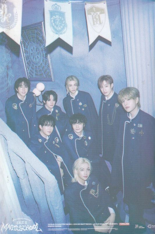 Stray Kids Photocard Tarjetas Lomo Card [ Version A Elegir ] - Purple / 55 pcs / Magic School