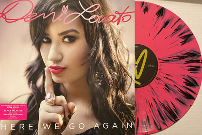 Demi Lovato Here We Go Again Splatter Pink & Black Lp Vinyl