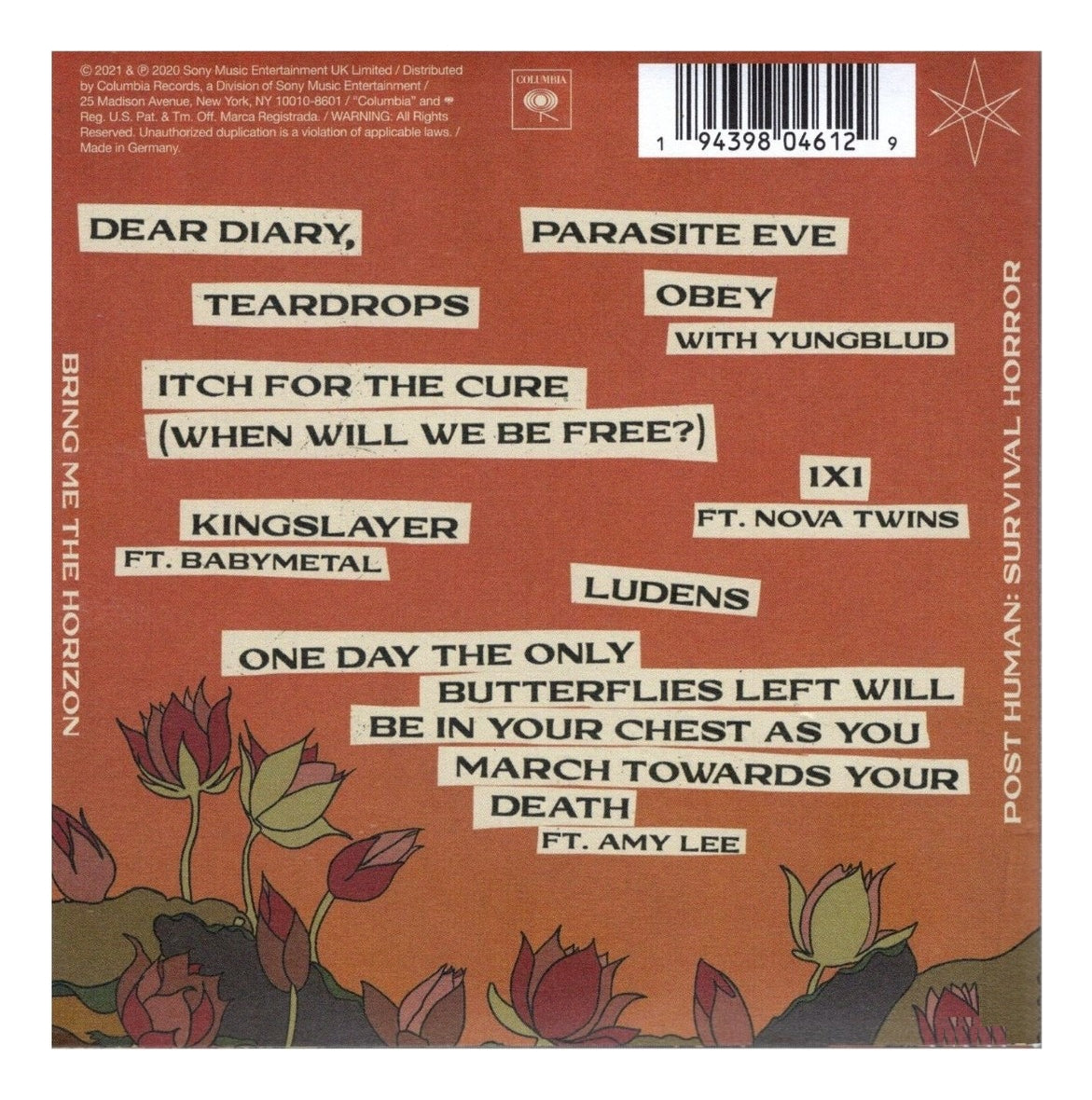 Bring Me The Horizon Post Human Survival Horror Disco Cd