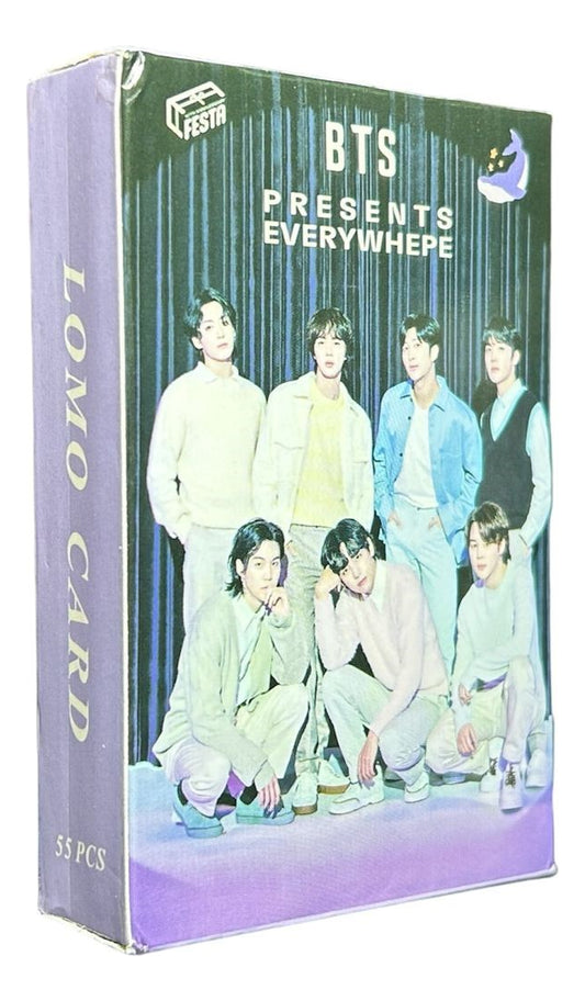 Bts Photocard Tarjetas Lomo Card [ Version A Elegir ] Purple / 55 pcs / Presents Everywhepe