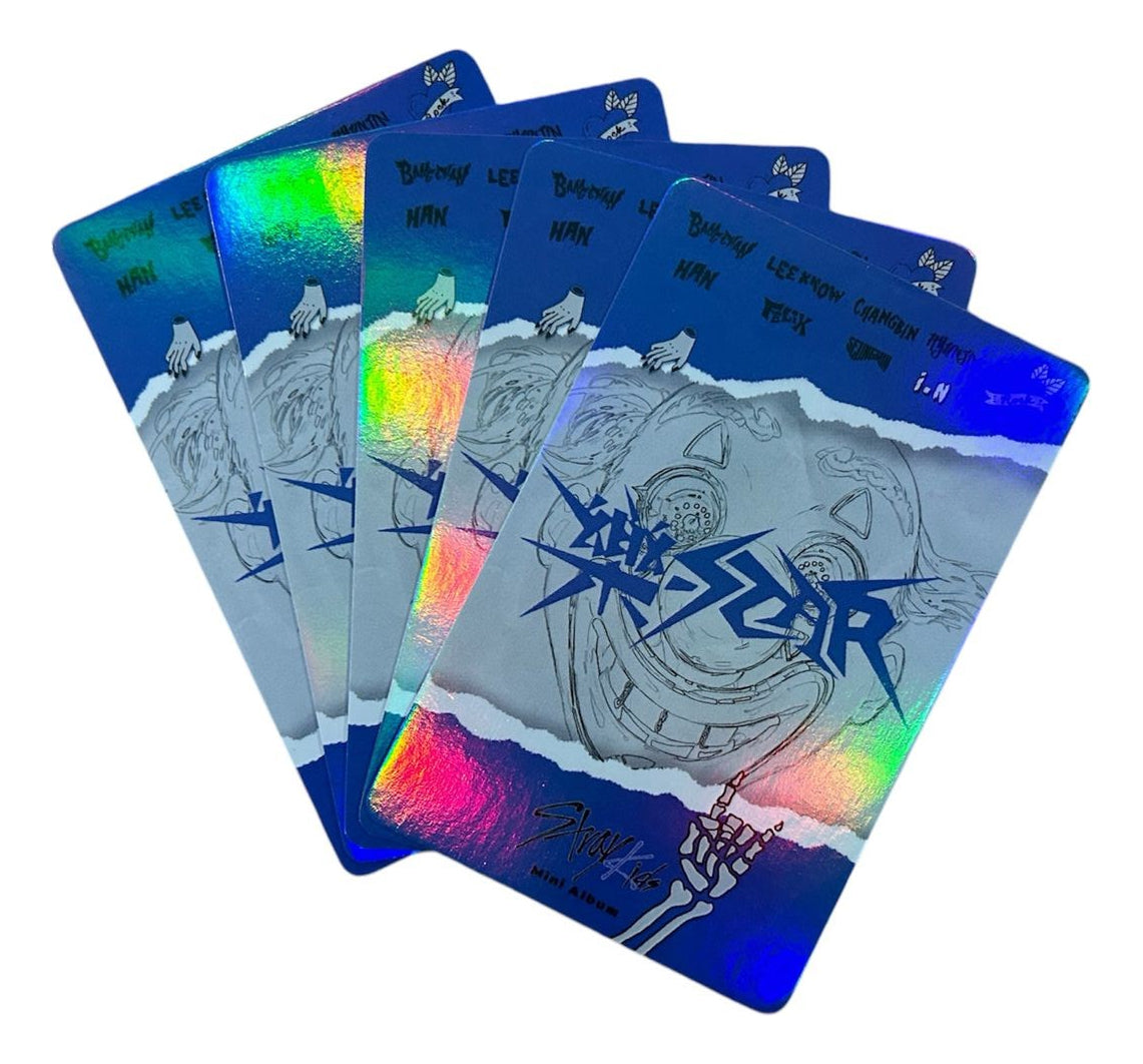 Stray Kids Photocard Tarjetas Lomo Card [ Version A Elegir ] Blue / 55 pcs / Rock Star