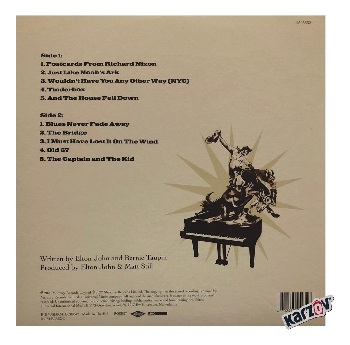 Elton John The Captain & The Kid Lp Acetato Vinyl