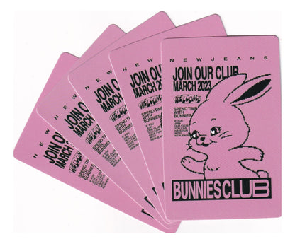 New Jeans Photocard Tarjetas Lomo Card [ Version A Elegir ] Pink / 55 pcs / Bunnies Club 2023