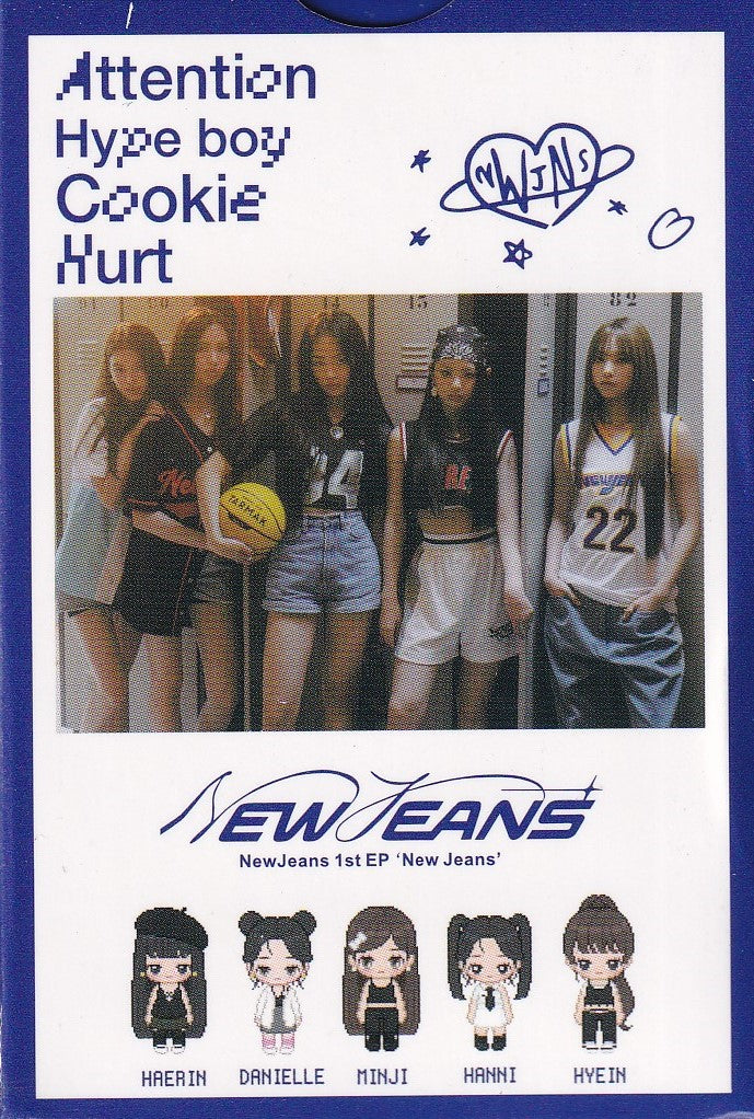 New Jeans Photocard Tarjetas Lomo Card [ Version A Elegir ] Blue / 55 pcs / New Jeans 1st EP