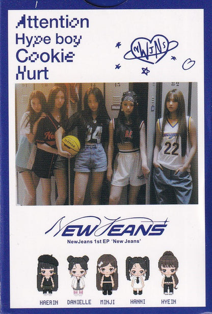 New Jeans Photocard Tarjetas Lomo Card [ Version A Elegir ] Blue / 55 pcs / New Jeans 1st EP