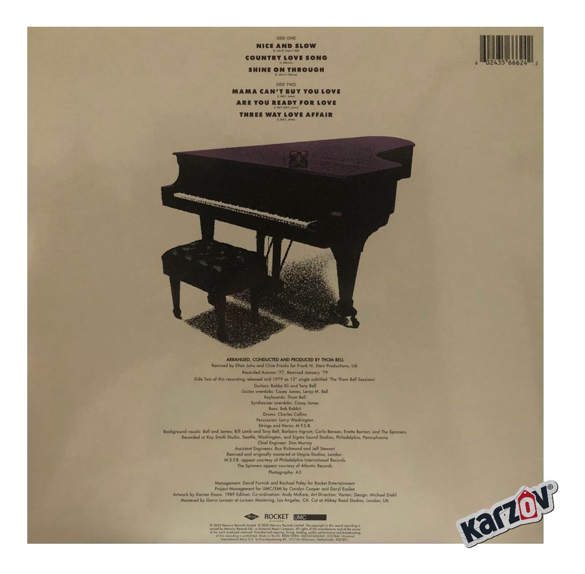 Elton John Complete Thom Bell Sessions Rsd Lp Vinyl / Morado