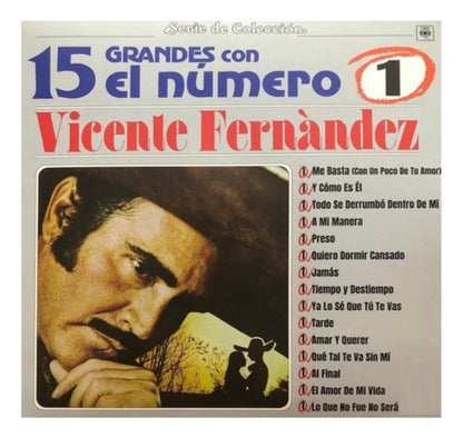 Vicente Fernandez 15 Grandes Con El Numero 1 / Lp Vinyl