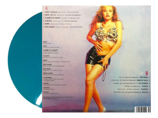 Thalia Mundo De Cristal Azul Blue Lp Vinyl