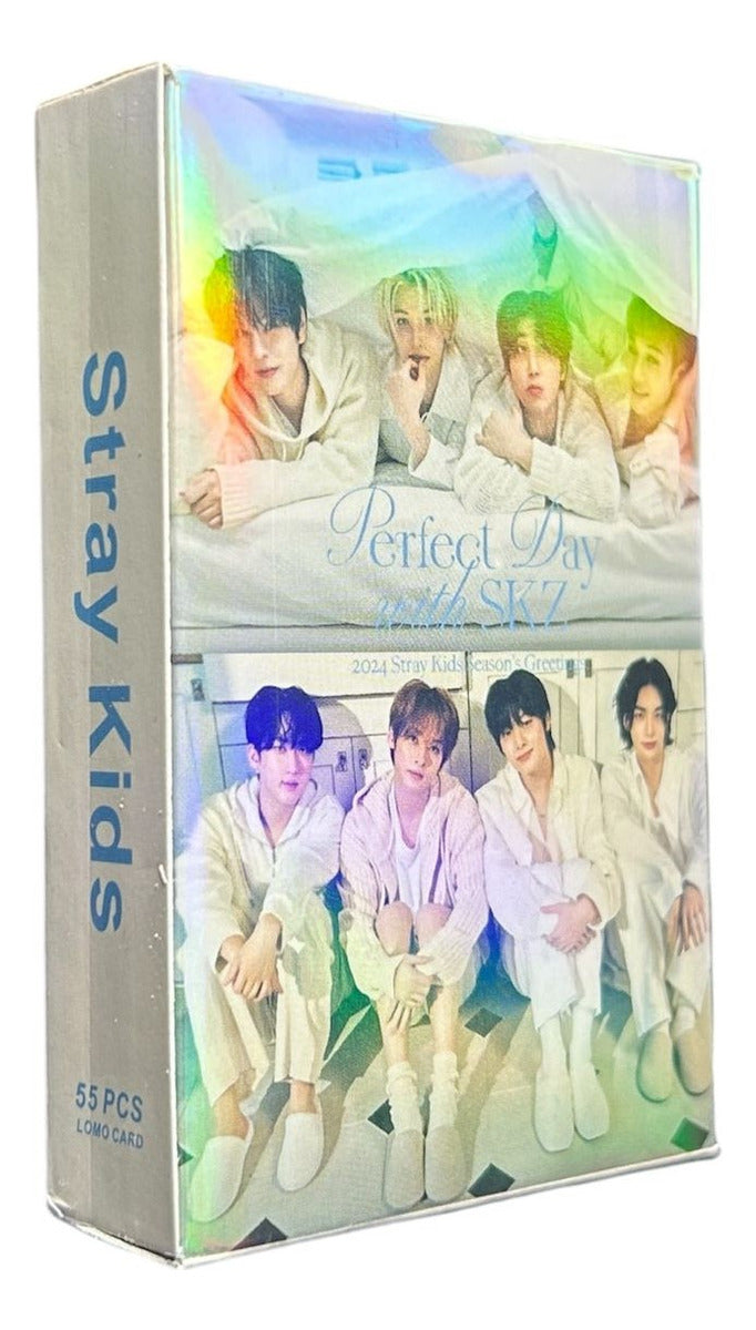 Stray Kids Photocard Tarjetas Lomo Card [ Version A Elegir ] White / 55 pcs / Perfect Day