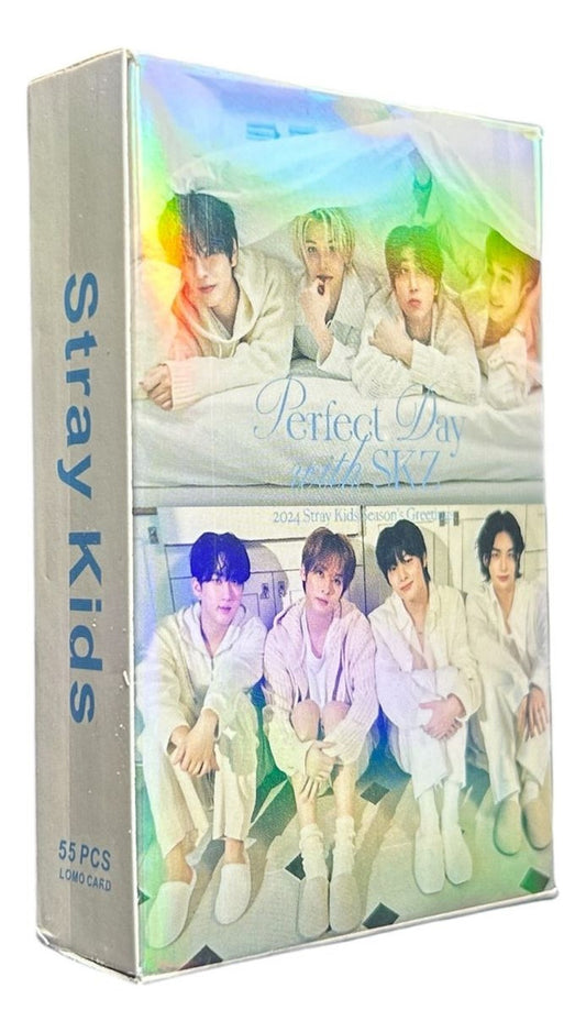Stray Kids Photocard Tarjetas Lomo Card [ Version A Elegir ] White / 55 pcs / Perfect Day