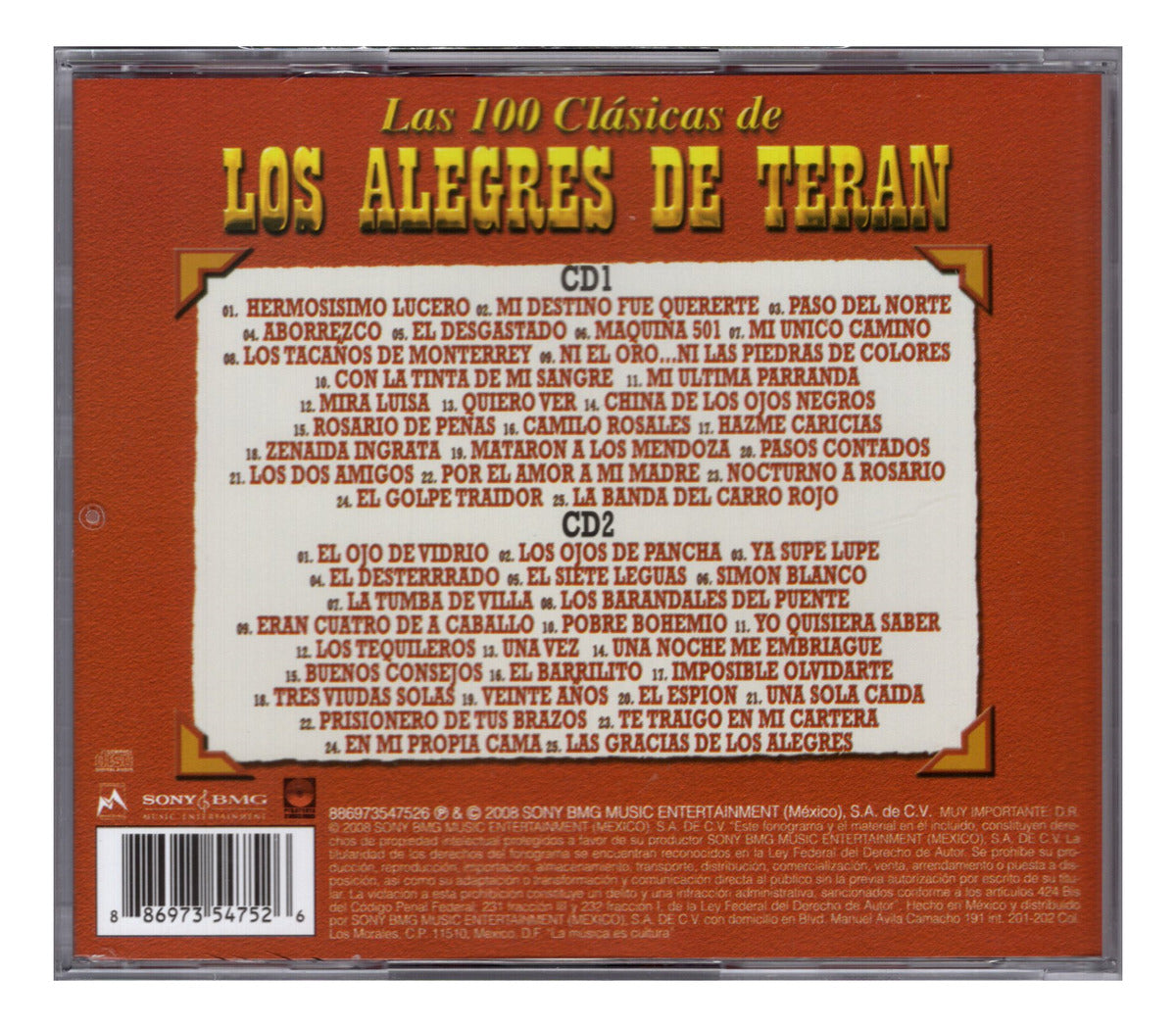 Los Alegres De Teran Las 100 Clasicas 60 Aniversario 2 Cd