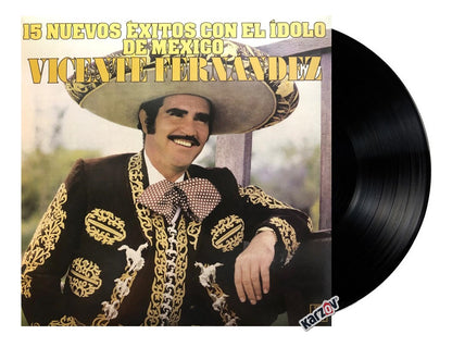 Vicente Fernandez 15 Nuevos Exitos El Idolo Mexico Lp Vinyl