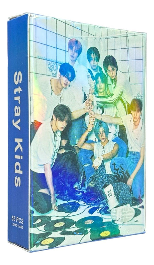Stray Kids Photocard Tarjetas Lomo Card [ Version A Elegir ] Blue / 55 pcs / Rock Star