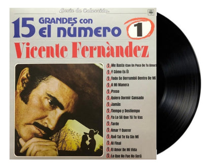 Vicente Fernandez 15 Grandes Con El Numero 1 / Lp Vinyl