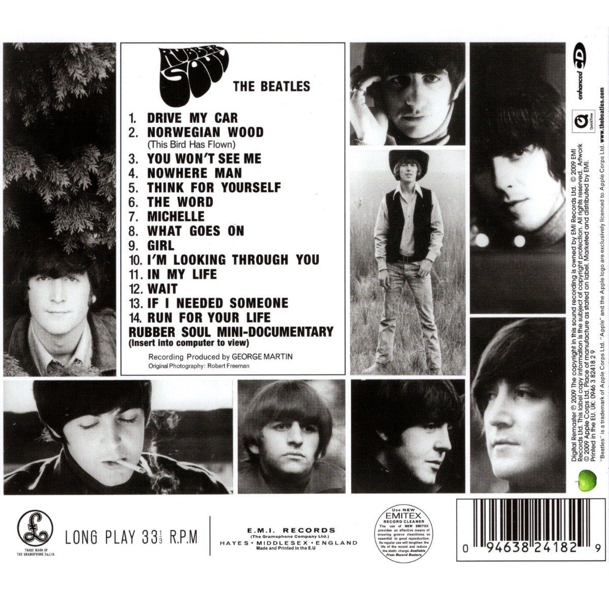 The Beatles Rubber Soul Disco Cd / 14 Canciones