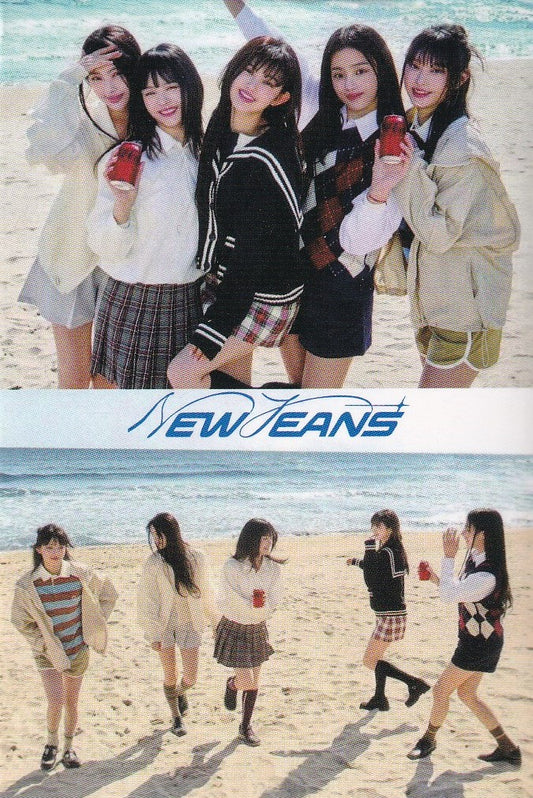 New Jeans Photocard Tarjetas Lomo Card [ Version A Elegir ] Black / 55 pcs / Zero