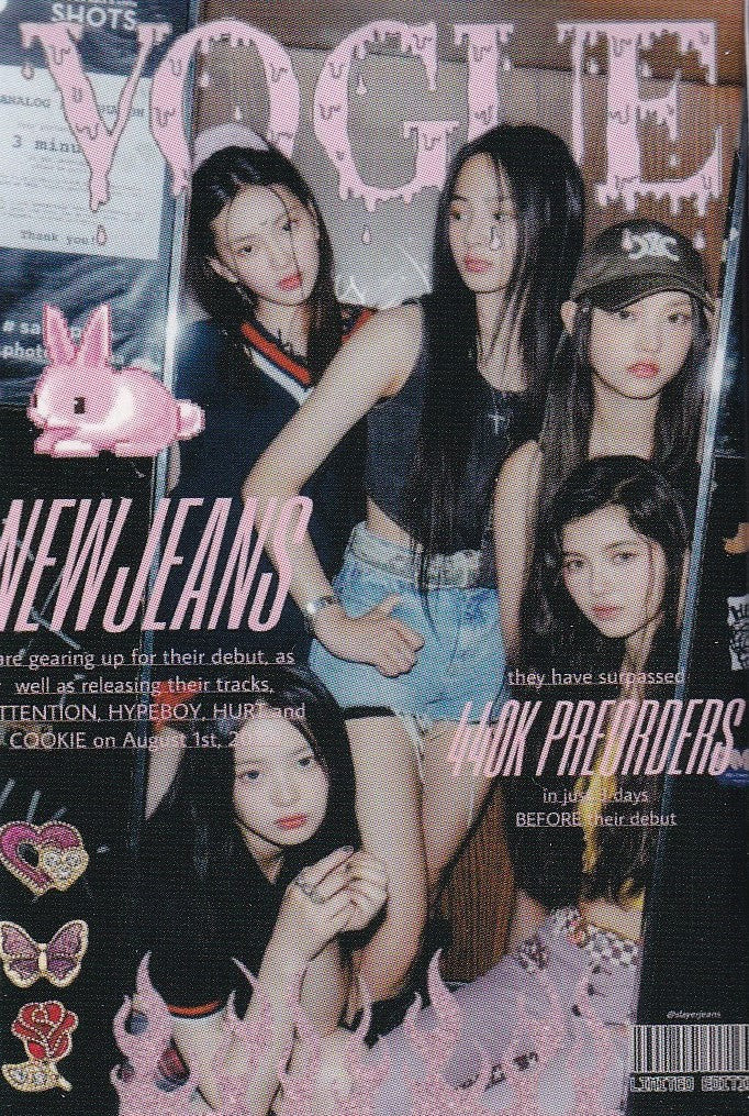 New Jeans Photocard Tarjetas Lomo Card [ Version A Elegir ] Blue / 55 pcs / New Jeans 1st EP