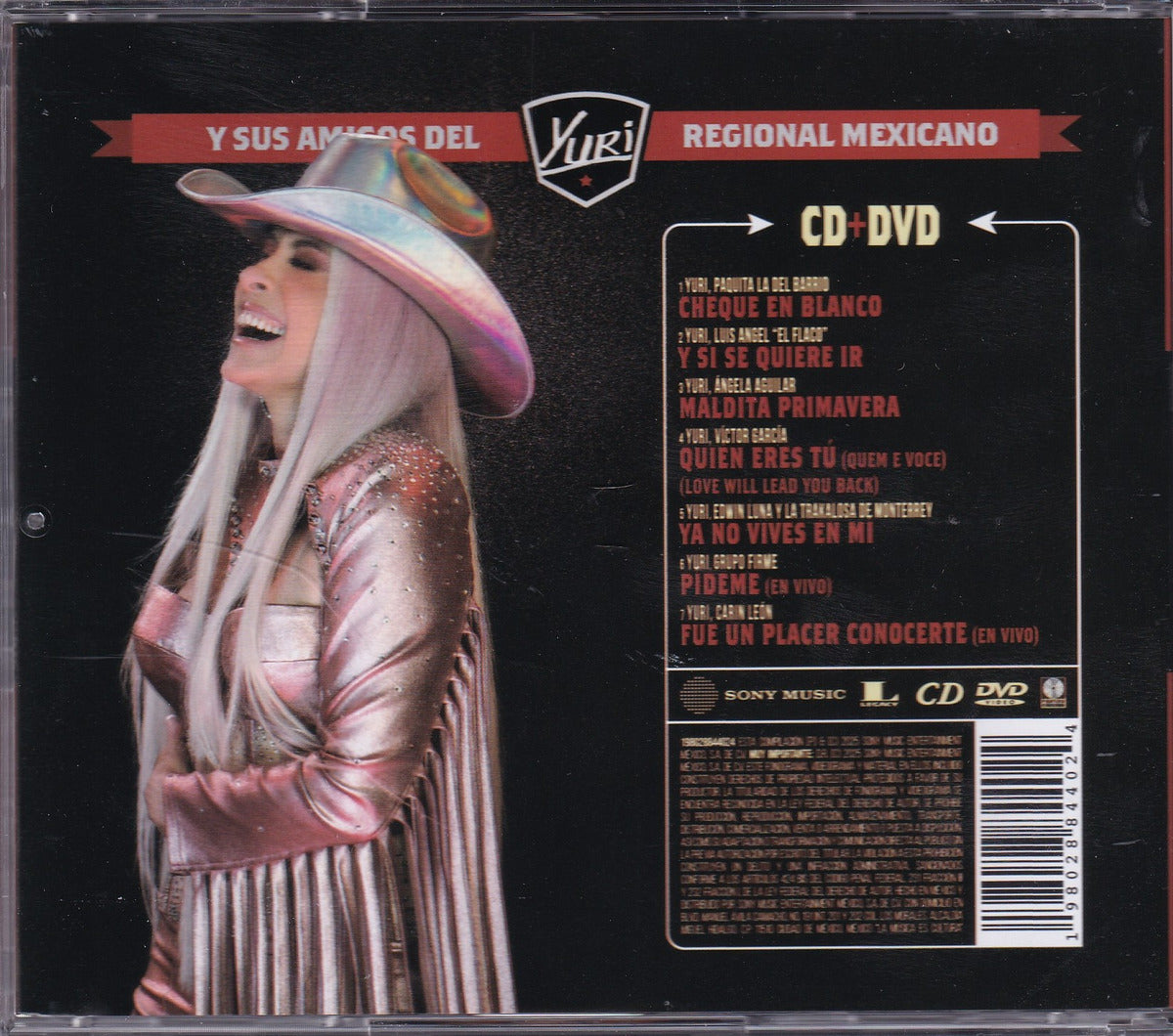 Yuri Y Sus Amigos Del Regional Mexicano Disco Cd + Dvd
