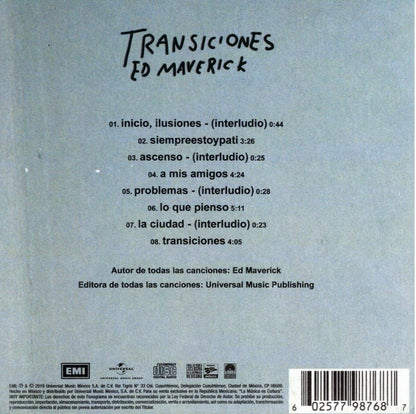 Transiciones - Ed Maverick - Disco Cd