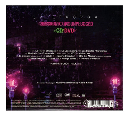 Cafe Tacuba Un Segundo Mtv Unplugged Disco Cd + Dvd