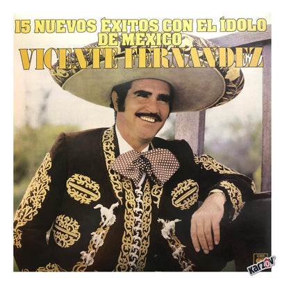 Vicente Fernandez 15 Nuevos Exitos El Idolo Mexico Lp Vinyl