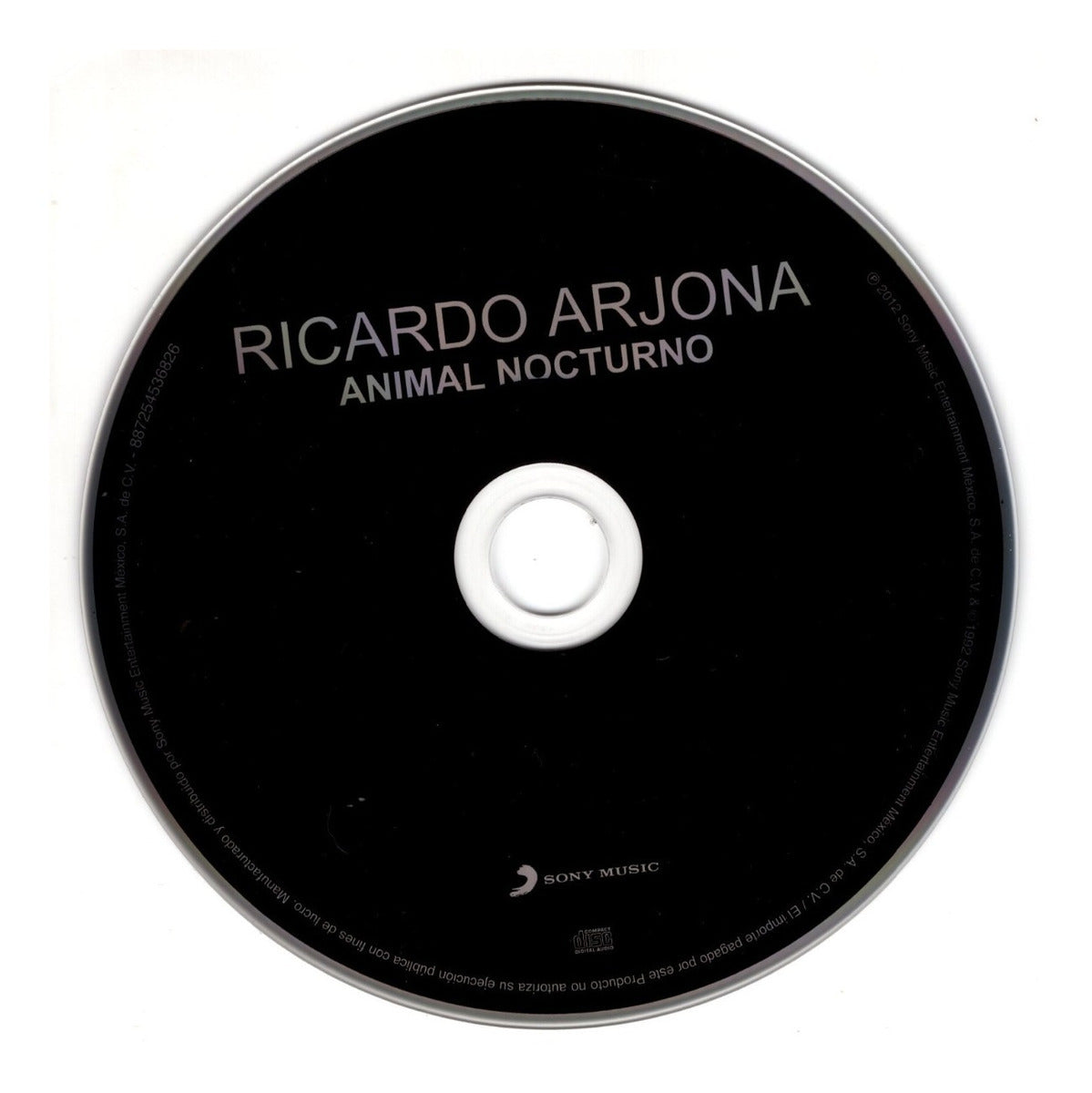 Ricardo Arjona - Animal Nocturno - Disco Cd (12 Canciones)