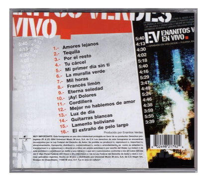 Enanitos Verdes En Vivo Disco Cd