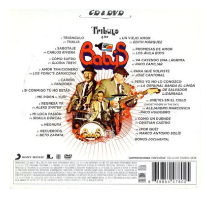 Tributo A Los Babys Carlos Rivera & Yuri & Thalia Cd + Dvd