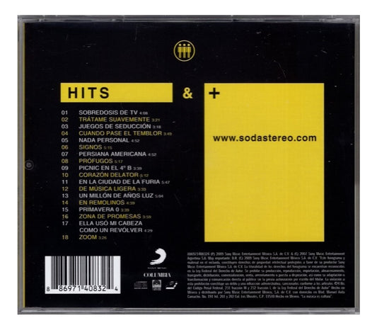 Soda Stereo Me Veras Volver Hits & + Mas Disco Cd