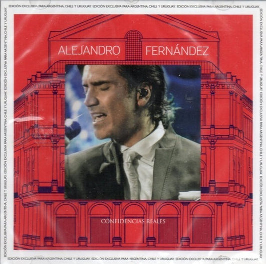 Alejandro Fernandez Confidencias Reales Disco Cd + Dvd
