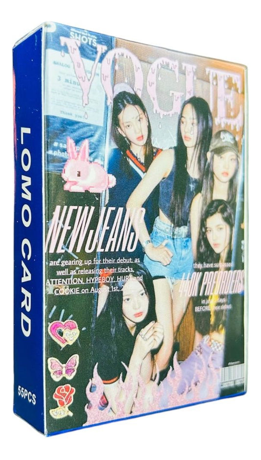 New Jeans Photocard Tarjetas Lomo Card [ Version A Elegir ] Blue / 55 pcs / New Jeans 1st EP
