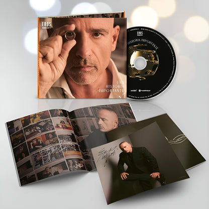 Eros Ramazzotti Una Historia Importante Disco Cd Deluxe Autografiado