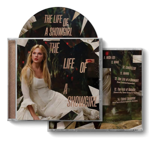 Taylor Swift The Life Of A Showgirl Acoustic Cd + 2 Bonus Alone In My Tower