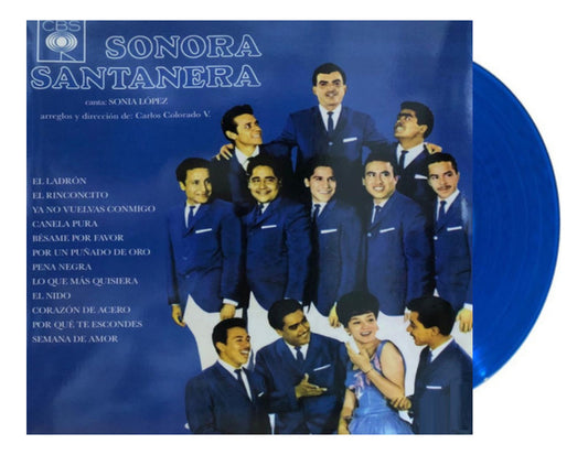 La Sonora Santanera Canta Sonia Lopez Blue Azul Lp Vinyl