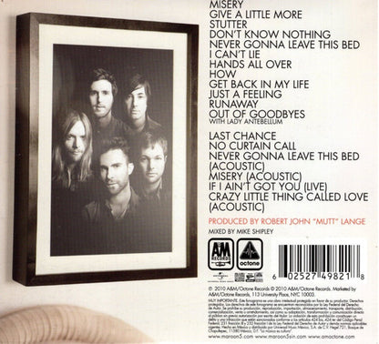 Maroon 5 Hands All Over Deluxe Disco Cd