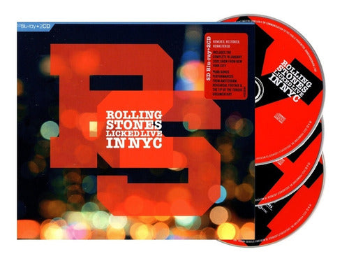 The Rolling Stones Licked Live In Nyc 2 Discos Cd + Blu-ray