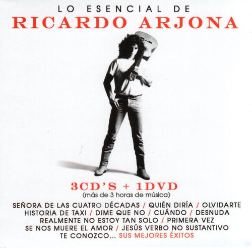 Ricardo Arjona Lo Esencial 3 Discos Cd + Dvd